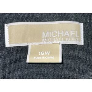 Michael Kors Dress Plus SZ 16 W Black Gold Stretch